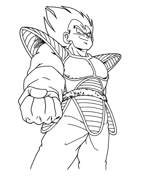 dragon ball z coloring page